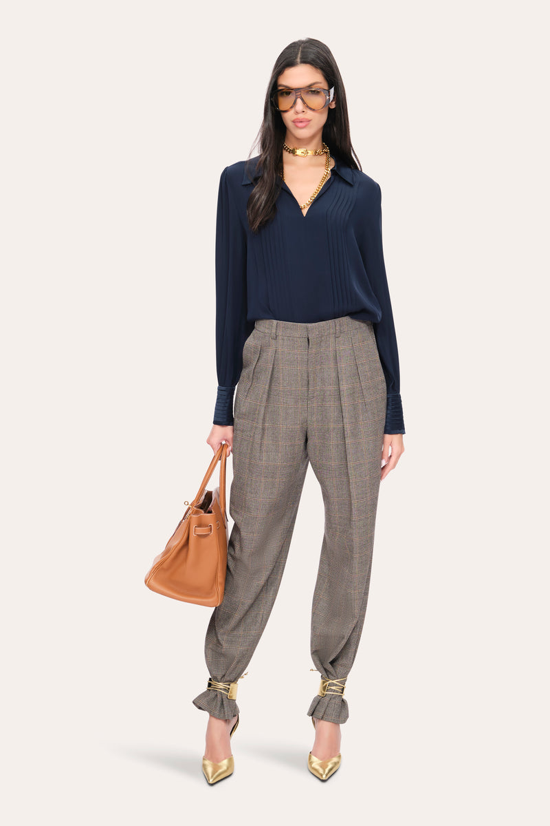 Silk Pintuck Shirt