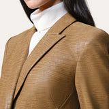 Crocodile Panel Blazer