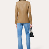 Crocodile Panel Blazer