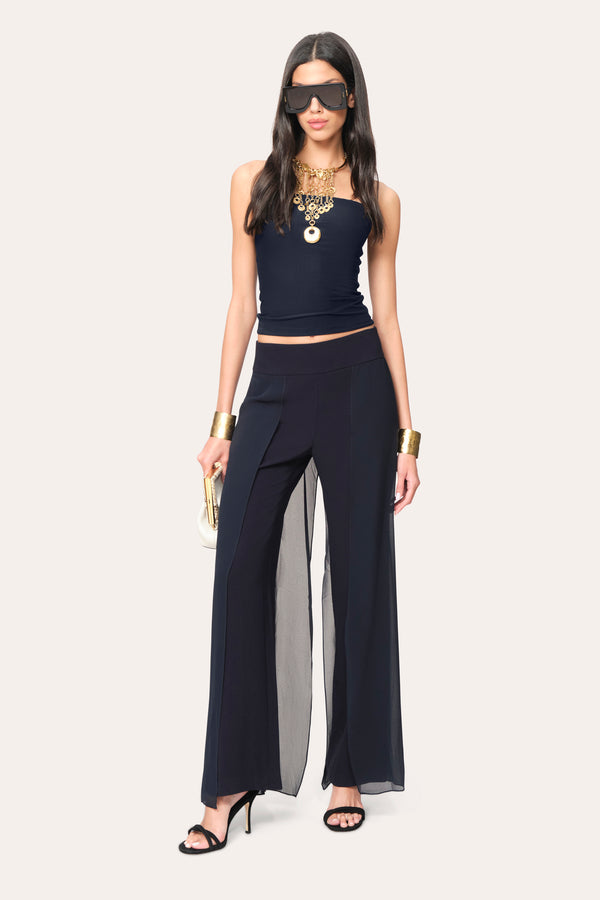 Chiffon Panel Pant