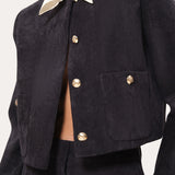 Cropped Corduroy Jacket