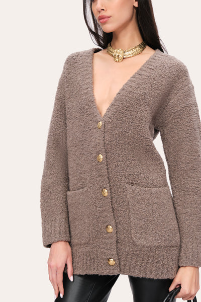 Boucle Merino Cardigan Image 3