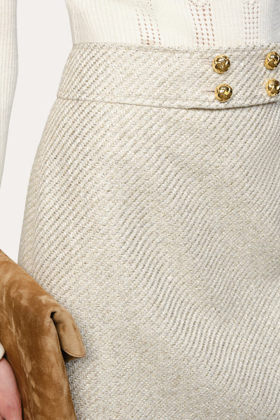 Tweed Lurex Skirt Image 3