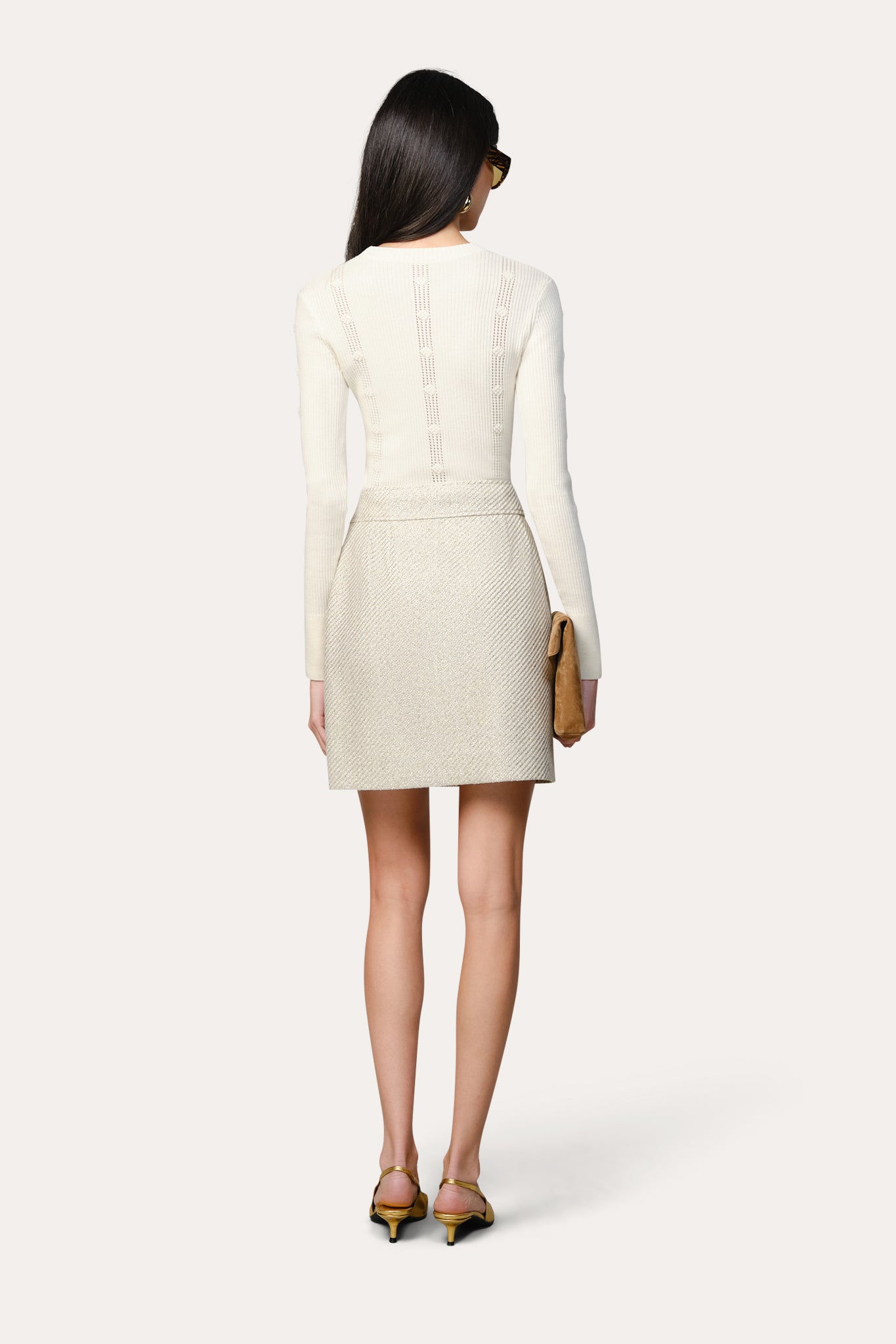 Tweed Lurex Skirt