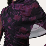 Georgia Ruched Mesh Dress