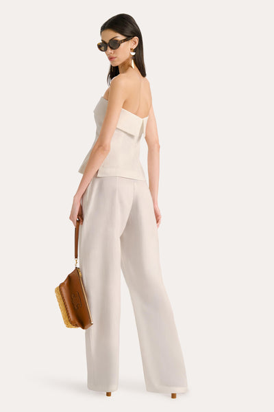 Linda Linen Foldover Top