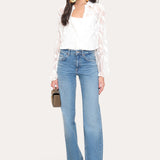 Embroidered Chiffon Shirt