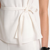 Amina Fluid Crepe Halter Top