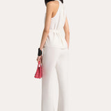 Amina Fluid Crepe Halter Top