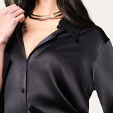 Silk Button Down