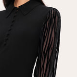 Burnout Polo Sweater