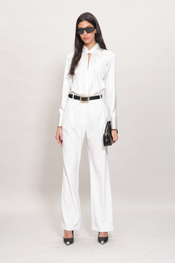 Crepe Pleated Pant