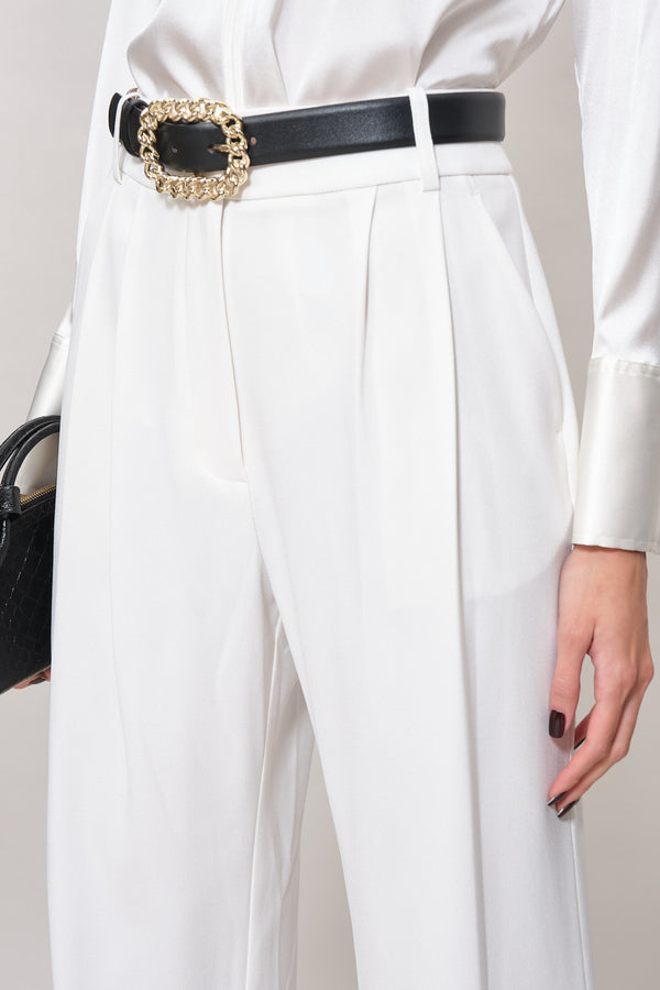 Crepe Pleated Pant