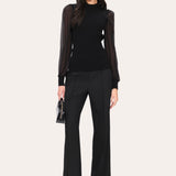 Chiffon Sleeve Knit