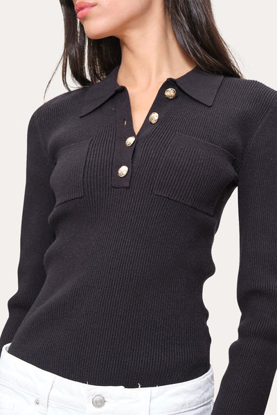 Classic Knitted Polo Image 3