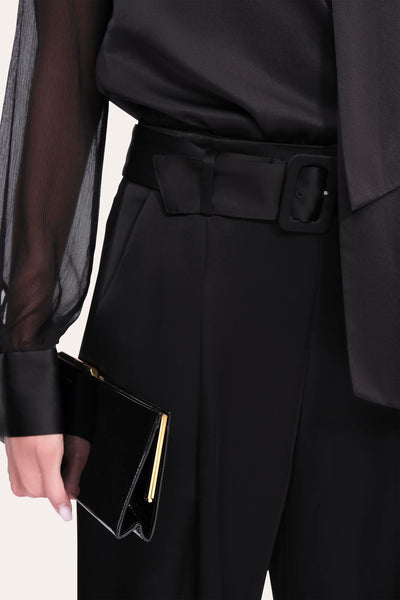 Satin Belted Pant Image 3