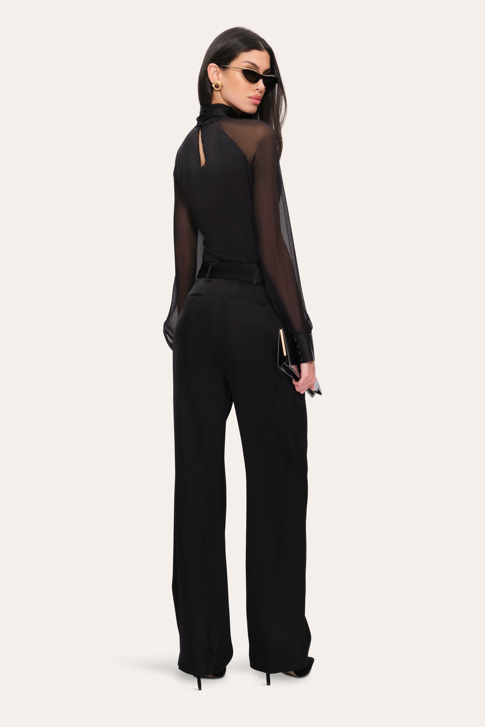 Satin Belted Pant – Elie Tahari