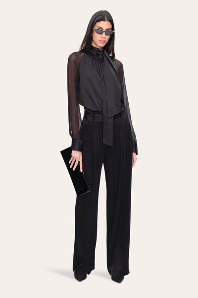 Satin Belted Pant Image 2