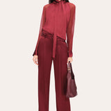 Satin Belted Pant