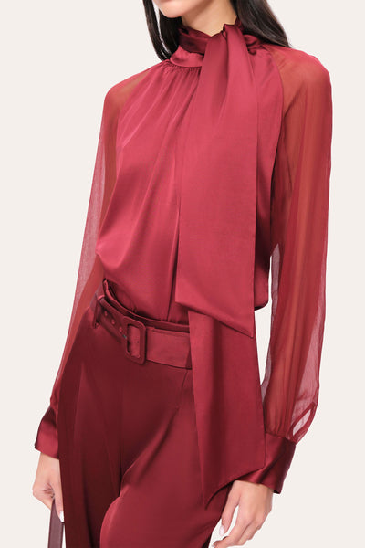 Silk Tie Top Image 3