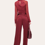 Satin Belted Pant