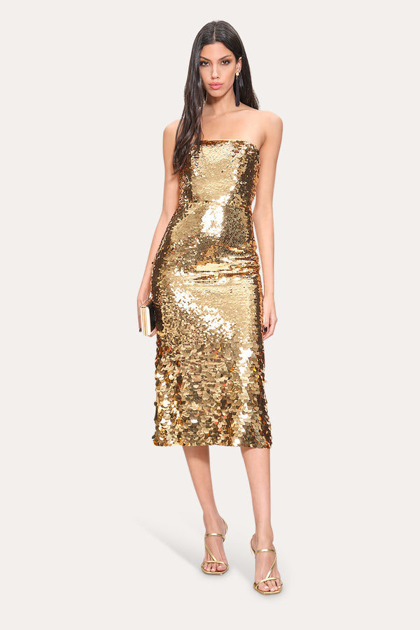 Graduated Sequin Dress