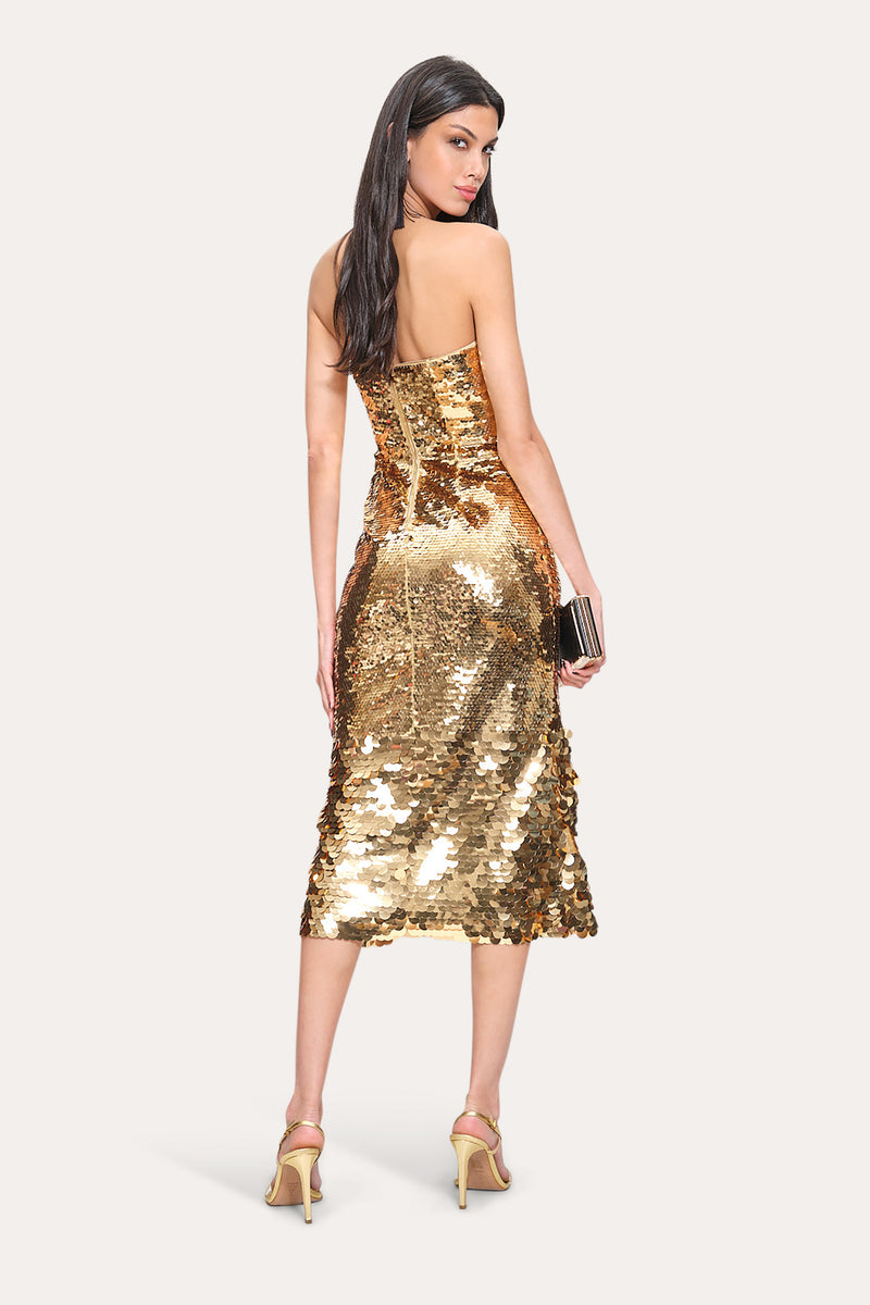 Graduated Sequin Dress