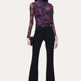 Georgia Ruched Mesh Top