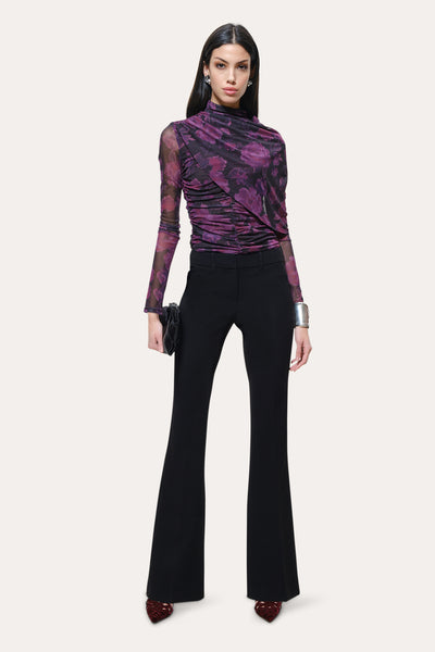 Georgia Ruched Mesh Top