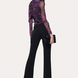 Georgia Ruched Mesh Top