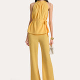 Olivia Fluid Crepe Slim Pant