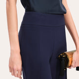 Crepe Overlay Slit Pant