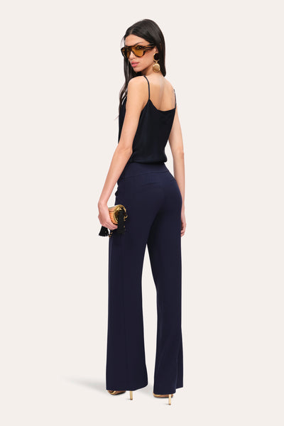 Crepe Overlay Slit Pant Image 4