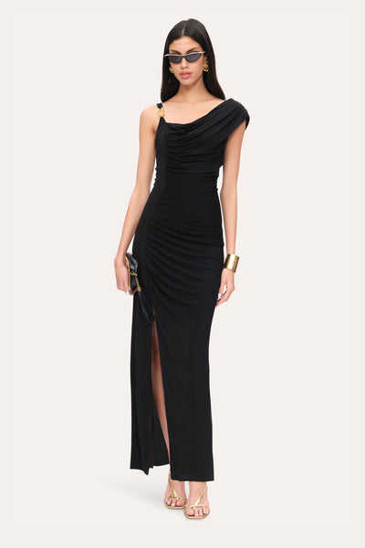 Elie Tahari Asymmetric Chain Gown