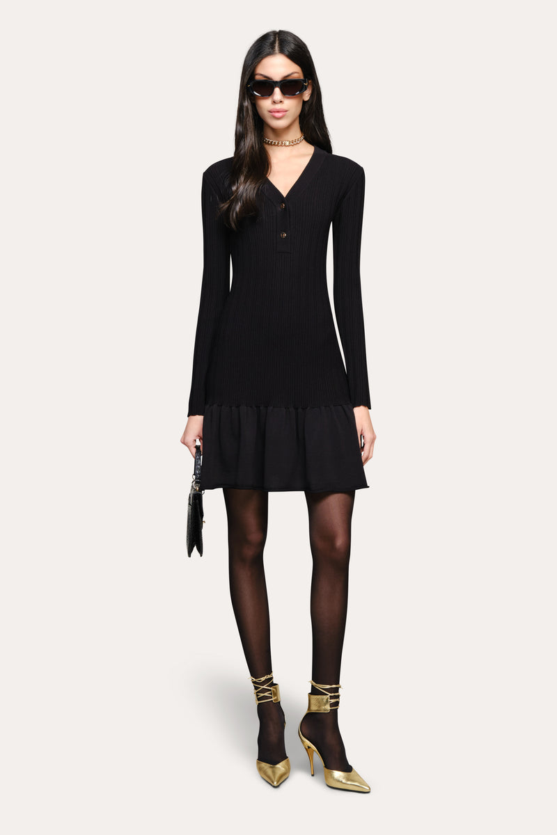 Hudson Knit Dress Black / L Hudson Knit Dress Black / L