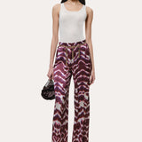Lila Ikat Silk Pant
