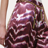 Lila Ikat Silk Pant