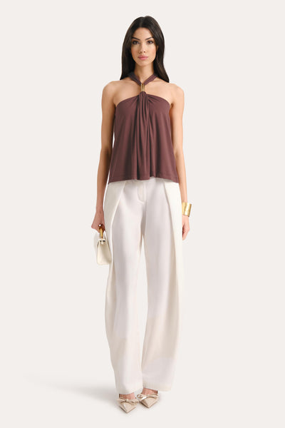 Lila Halterneck Top