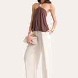 Lila Halterneck Top