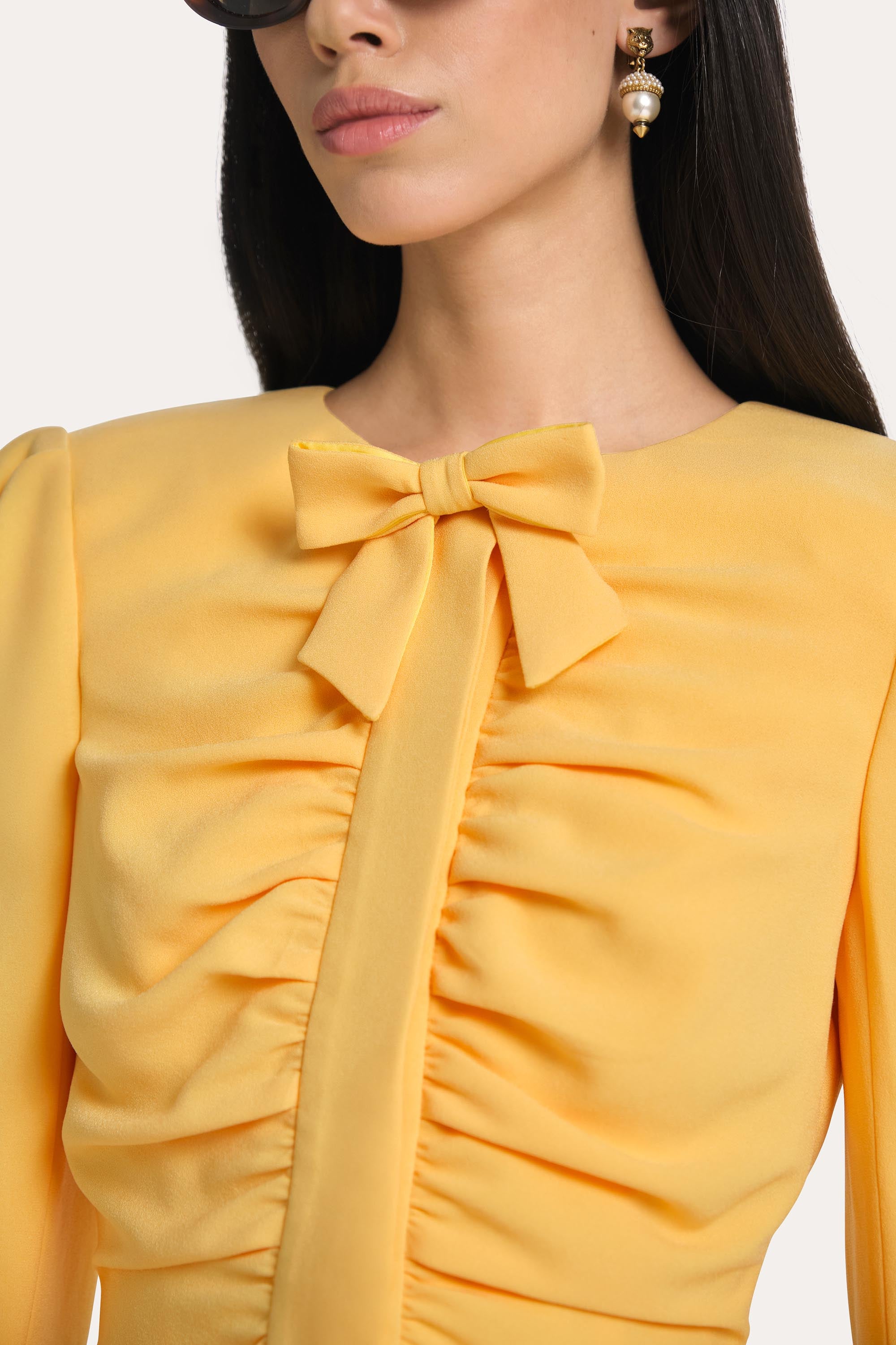 Sienna Crepe Ruched Jacket