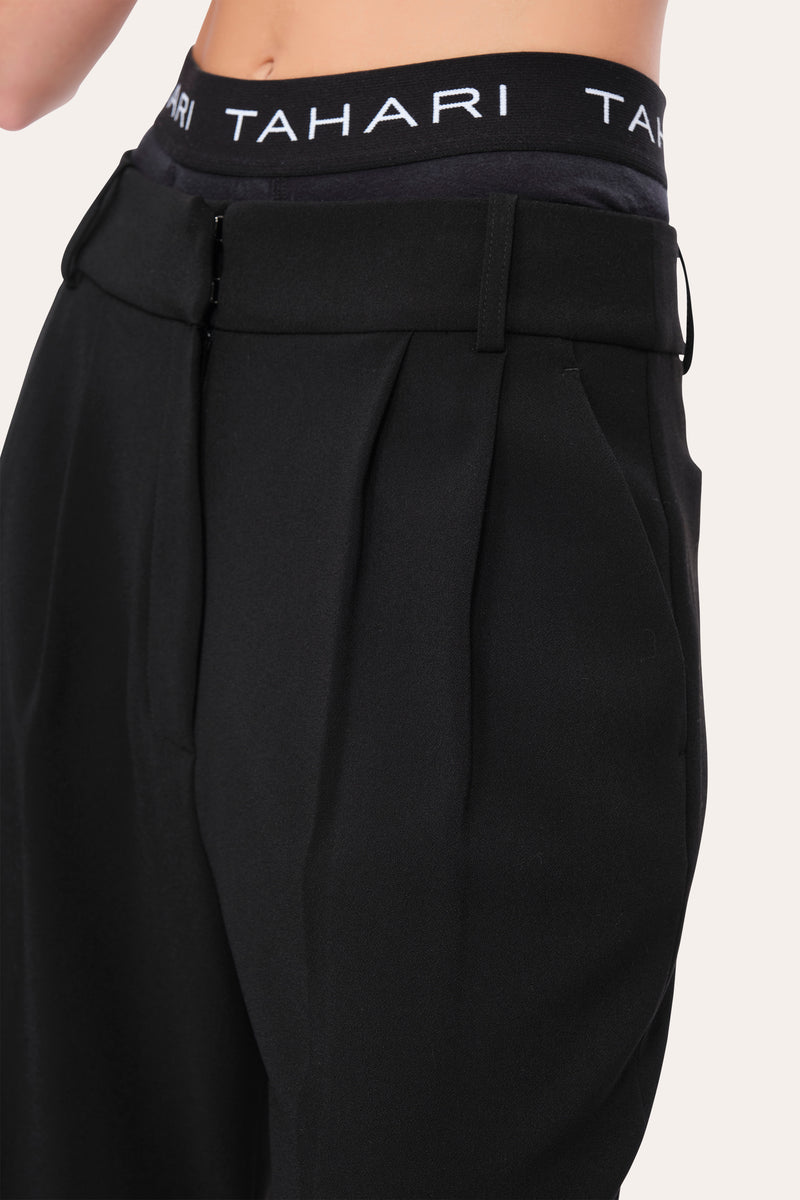 Crepe Pleated Pant