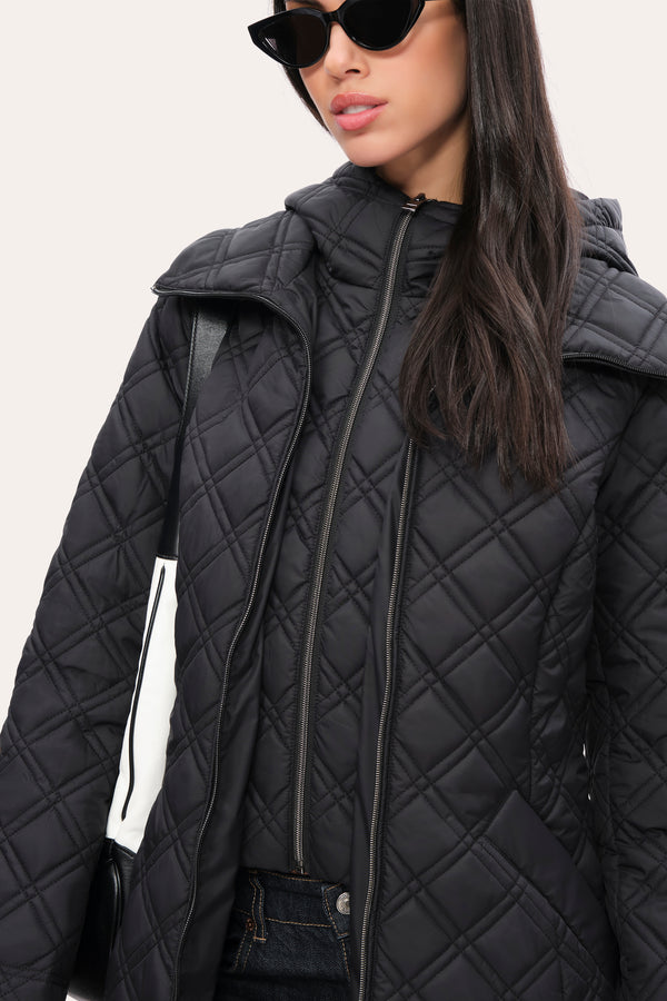 Tahari Quilted Puffer Coat