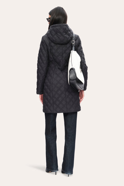 Tahari Quilted Down Coat Image 3