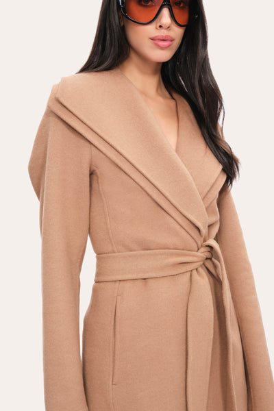 Tahari Long Wool Coat Image 2
