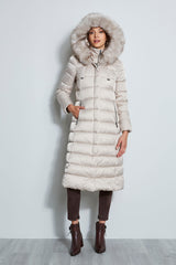 Tahari Maxi Layer Puffer Coat