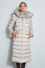 Tahari Maxi Layer Puffer Coat