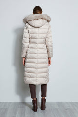Tahari Maxi Layer Puffer Coat