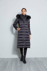 Tahari Maxi Layer Puffer Coat