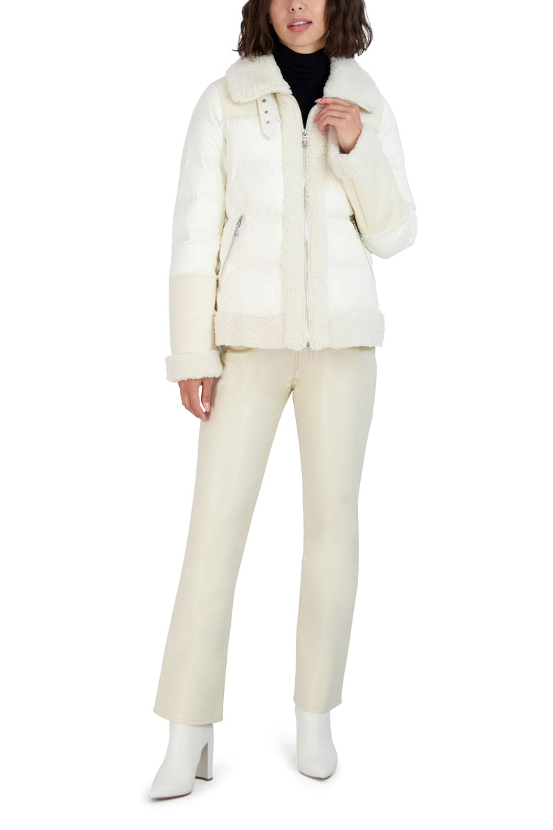 Elie tahari quilted down jacket sale