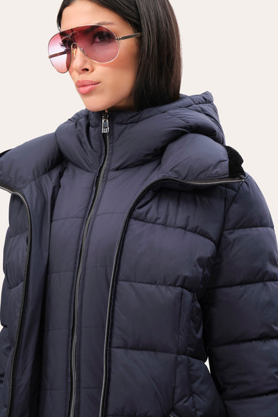 Tahari Dual-Layer Down Coat Image 2